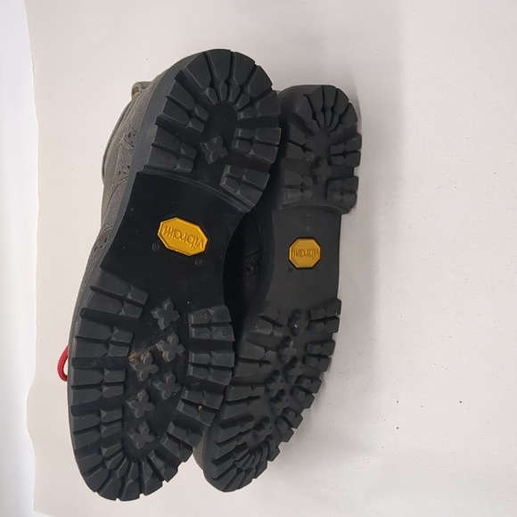 Allen Edmonds Long Branch Wingtip Leather Boots Red Laces Size 8.5 Gray - Picture 8 of 10